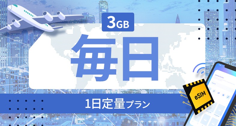 ルクセンブルク 3GB / 毎日